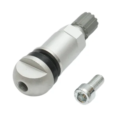 Valvola per ruota tubeless in alluminio compatibile con sensore TPMS-5 - immagine 2