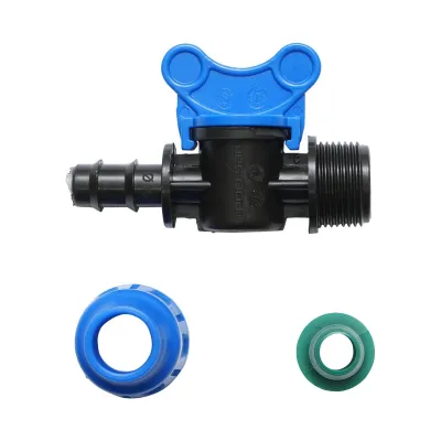 Valvola PN8-16x16mm per sistemi di irrigazione a goccia, Rubinetto per Tubi di irrigazione a Goccia - immagine 4