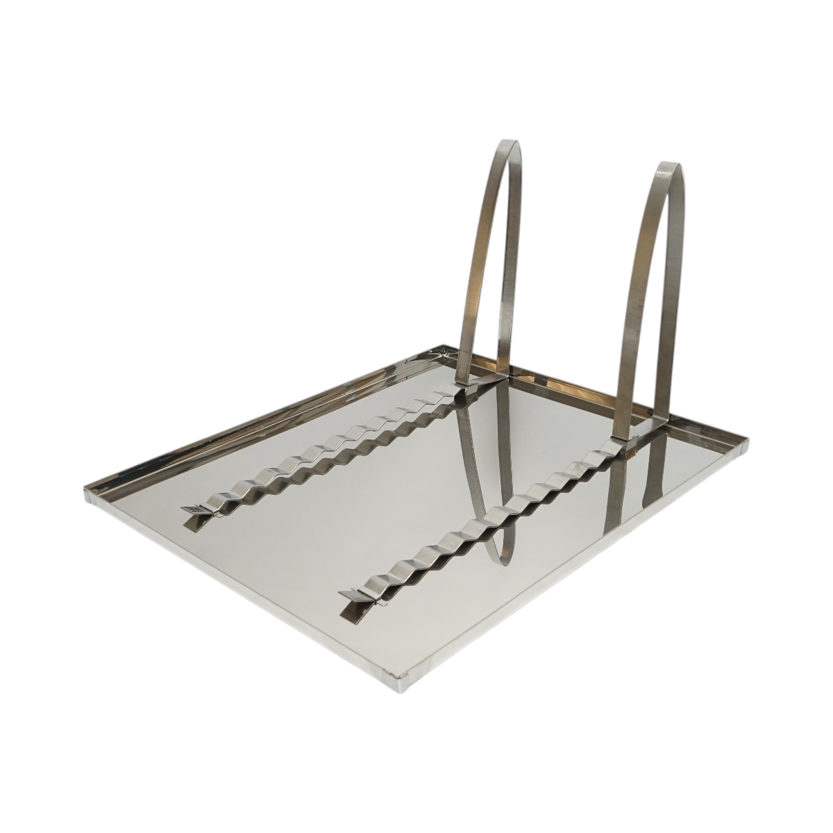 Vassoio disopercolatore con setaccio in acciaio inox 520x415x110mm - immagine 5
