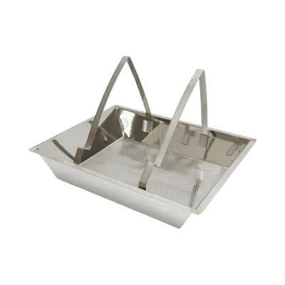 Vassoio disopercolatore con setaccio in acciaio inox 520x415x110mm - immagine 4