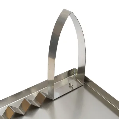 Vassoio in acciaio inossidabile per disopercolare, dimensioni 600x700x30 mm - immagine 6