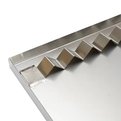 Vassoio in acciaio inossidabile per disopercolare, dimensioni 600x700x30 mm - immagine 5