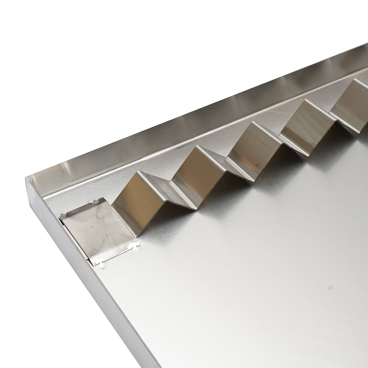 Vassoio in acciaio inossidabile per disopercolare, dimensioni 600x700x30 mm - immagine 5