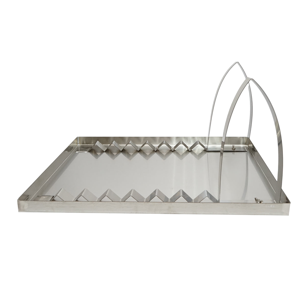 Vassoio in acciaio inossidabile per disopercolare, dimensioni 600x700x30 mm - immagine 3