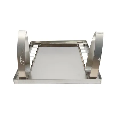 Vassoio in acciaio inossidabile per disopercolare, dimensioni 600x700x30 mm - immagine 4