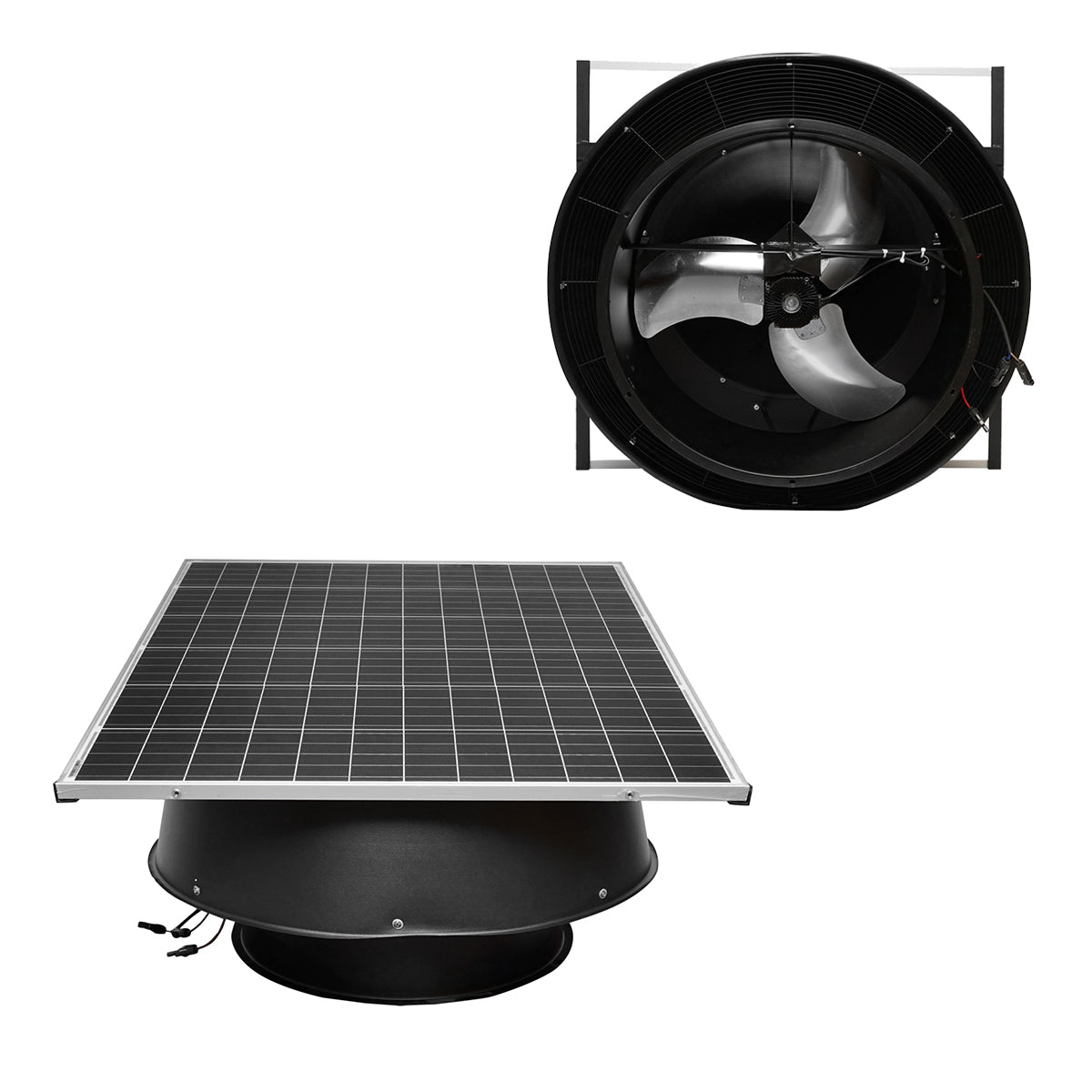 Ventilatore assiale da soffitto 600mm con pannello solare 12000m3/h Breckner Germany