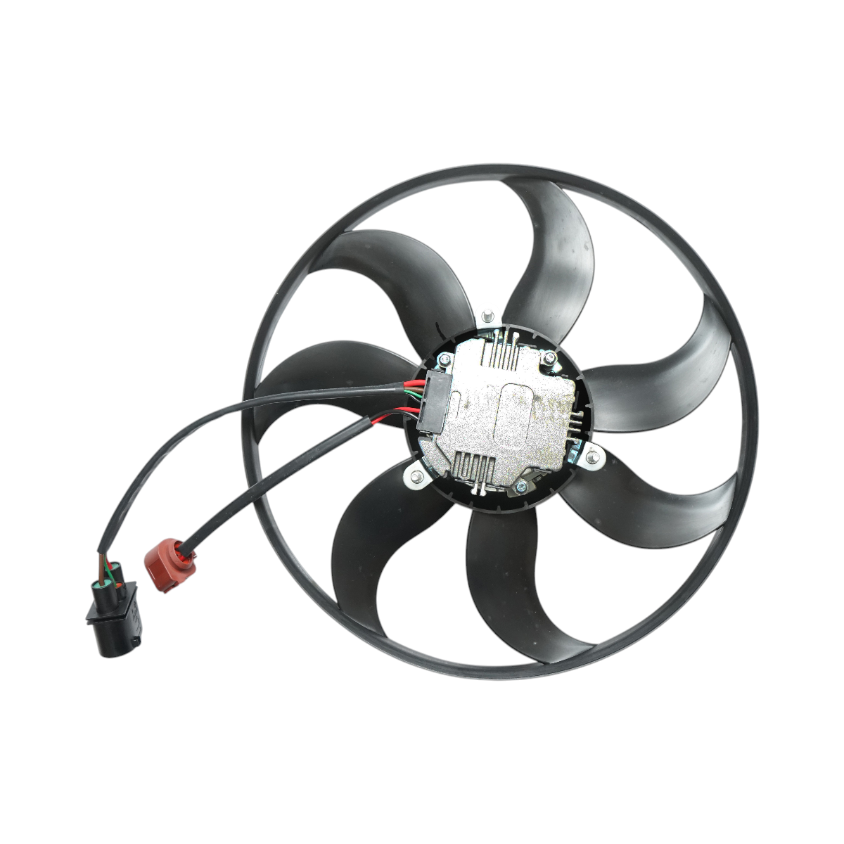 Ventilatore radiatore – Audi, Seat, Skoda Diametro ventola: 360 mm Codici OEM compatibili: 1K0959455CQ, 1K0959455DT, 1K0959455FR, 47389, 1925002220 - immagine 2