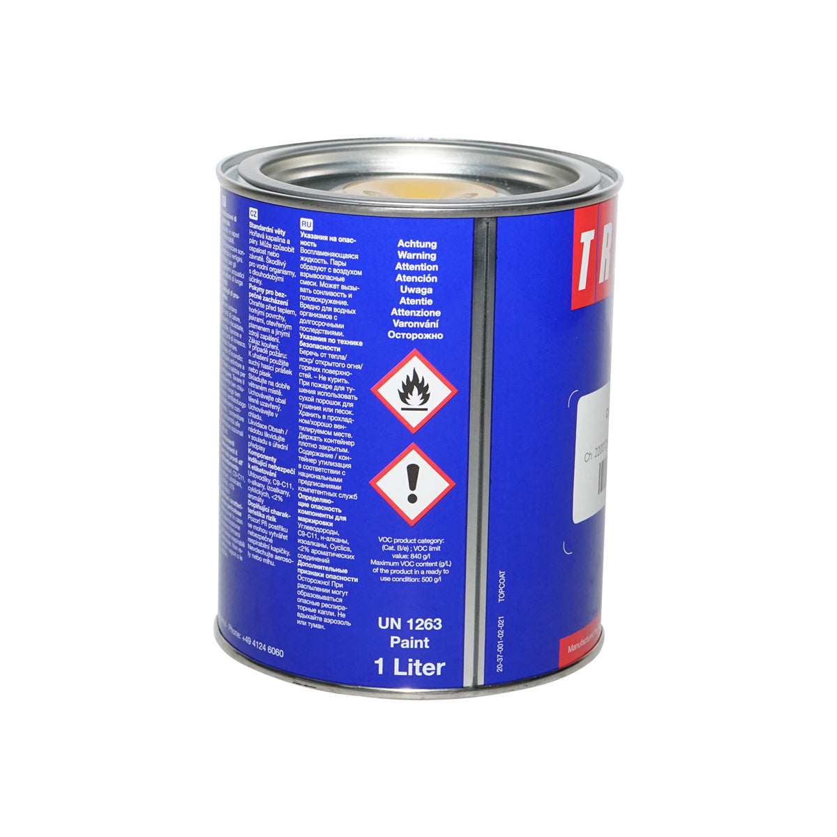 Vernice auto gialla tipo Caterpillar 1L Tractol - immagine 3