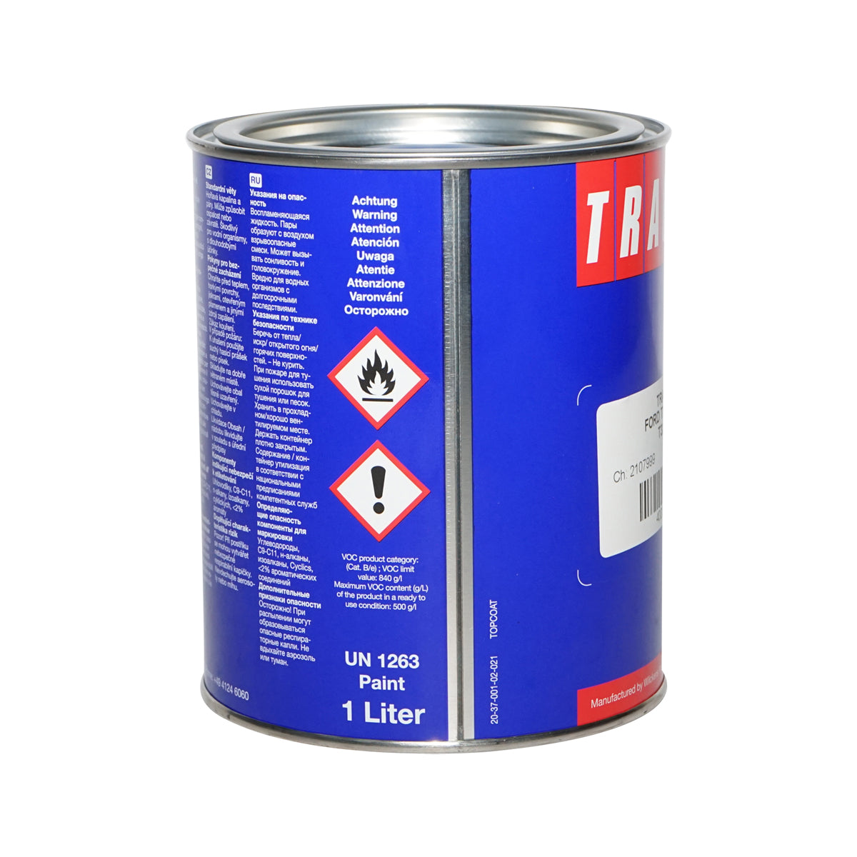 Vernice per auto blu tipo Ford 1L Tractol - immagine 3