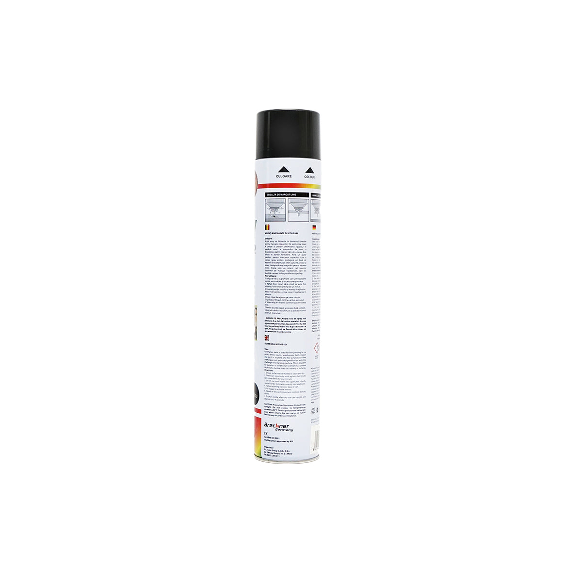 Vernice spray per marcatura forestale nera 750ml Breckner Germany - immagine 3