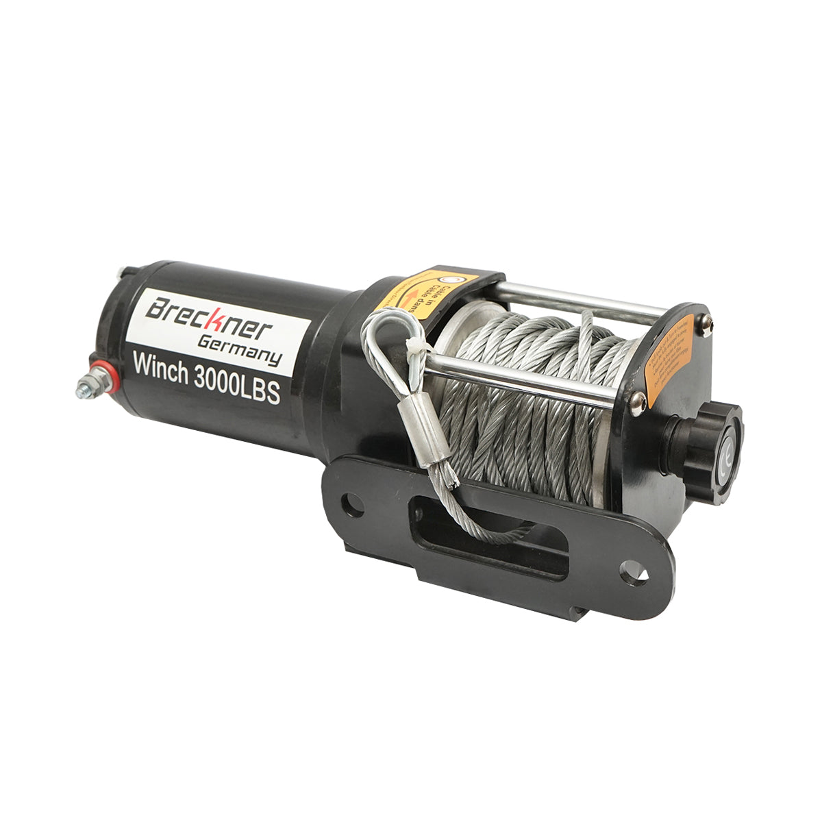Verricello elettrico con telecomando 12V, 1,6T (3000 libbre), lunghezza cavo 9,2m - immagine 4