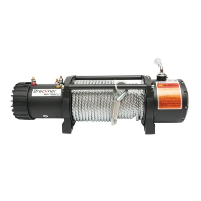 Verricello elettrico con telecomando 12V, 5 CV, cavo in acciaio 4,3T (9500 libbre) 9x24m solenoide 400A Breckner Germany - immagine 2