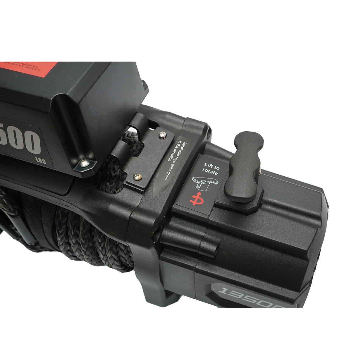 Verricello elettrico con telecomando 12V, 6,1T (13500 libbre) 6,5HP, cavo sintetico 9x24m, solenoide 400A Breckner Germany - immagine 6