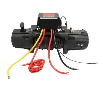 Verricello elettrico con telecomando 12V, 6,1T (13500 libbre) 6,5HP, cavo sintetico 9x24m, solenoide 400A Breckner Germany - immagine 3