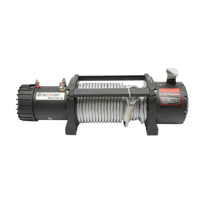Verricello elettrico con telecomando 12V, 6,5hp, 6,1T (13500lbs) cavo in acciaio 9x24m solenoide 400A Breckner Germany - immagine 2