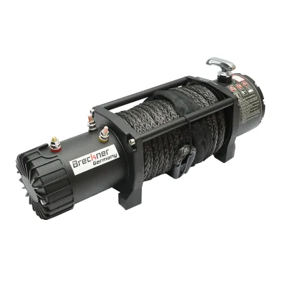 Verricello elettrico con telecomando 12V, 6,5hp, 6,1T (13500lbs) cavo sintetico 9x24m solenoide 400A Breckner Germany - immagine 4