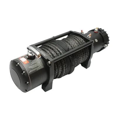 Verricello elettrico con telecomando 12V, 6,5hp, 6,1T (13500lbs) cavo sintetico 9x24m solenoide 400A Breckner Germany - immagine 3