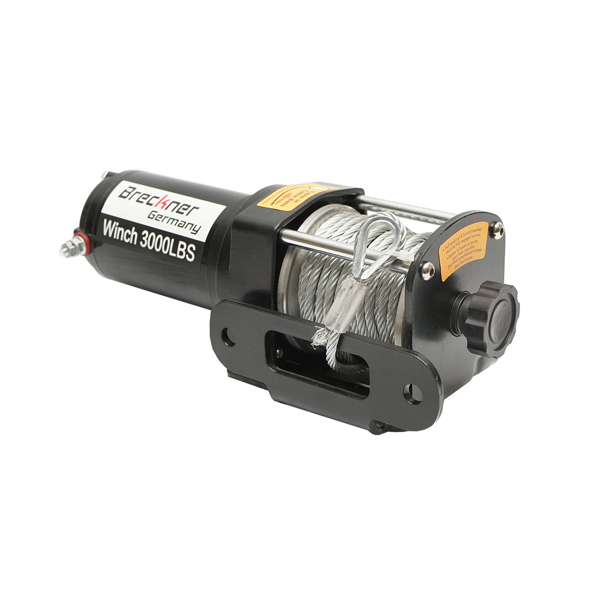 Verricello elettrico con telecomando 12V, cavo in acciaio da 1,6T (3000 libbre) 5x11m, solenoide 100A Breckner Germany - immagine 2