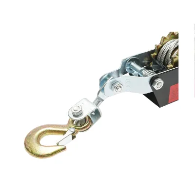 Verricello manuale da 1000 kg con cavo d'acciaio fi 4 x 1135 mm - immagine 3