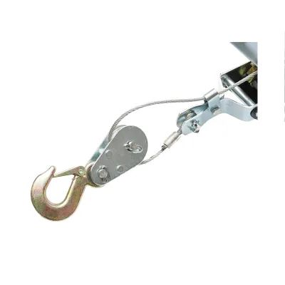 Verricello manuale da 2000 kg con cavo in acciaio da 4 mm, lunghezza 900 mm - immagine 5