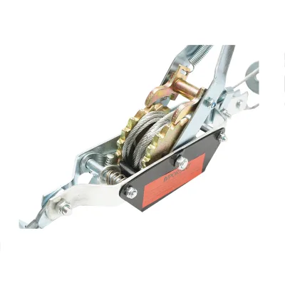 Verricello manuale da 2000 kg con cavo in acciaio da 4 mm, lunghezza 900 mm - immagine 4