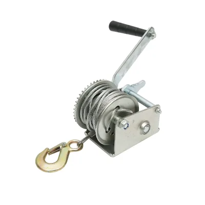 Verricello manuale da 350 kg con cavo d'acciaio da 4 mm x 8 m Breckner Germany