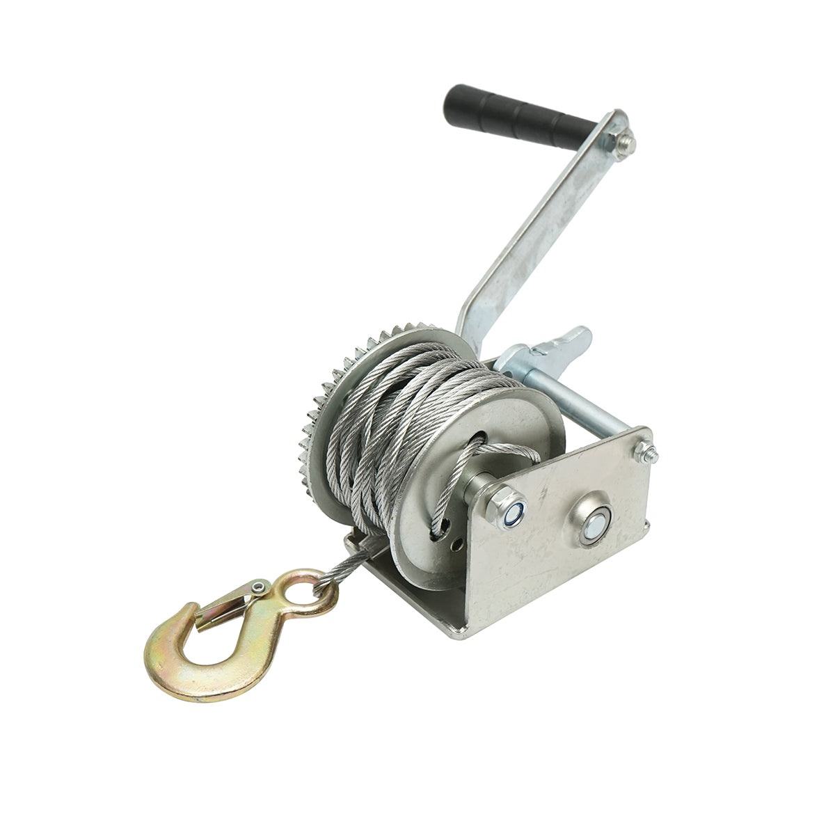 Verricello manuale da 350 kg con cavo d'acciaio da 4 mm x 8 m Breckner Germany
