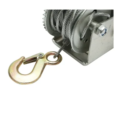 Verricello manuale da 350 kg con cavo d'acciaio da 4 mm x 8 m Breckner Germany - immagine 5