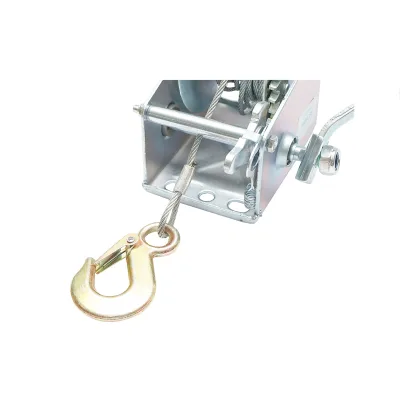 Verricello manuale da 450 kg con cavo in acciaio da 4 mm e lunghezza di 8 m Breckner Germany - immagine 4