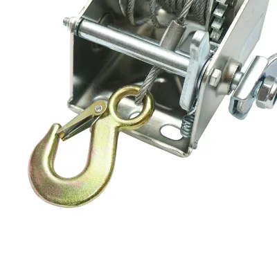 Verricello manuale da 540 kg con cavo in acciaio da 4,5 mm x 8 m, rapporto di trasmissione 4:1 Breckner Germany - immagine 6