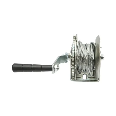 Verricello manuale da 540 kg con cavo in acciaio da 4,5 mm x 8 m, rapporto di trasmissione 4:1 Breckner Germany - immagine 5