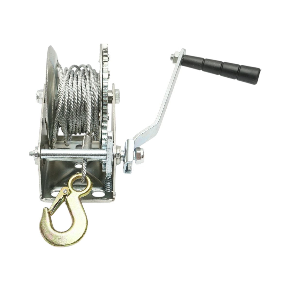 Verricello manuale da 540 kg con cavo in acciaio da 4,5 mm x 8 m, rapporto di trasmissione 4:1 Breckner Germany - immagine 3