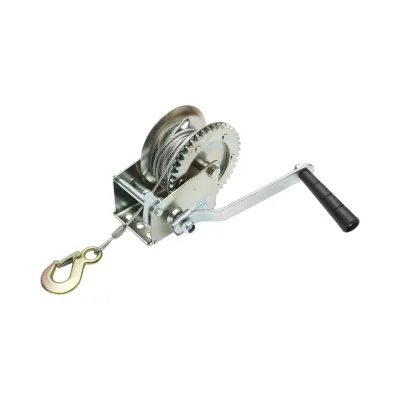 Verricello manuale da 540 kg con cavo in acciaio da 4,5 mm x 8 m, rapporto di trasmissione 4:1 Breckner Germany