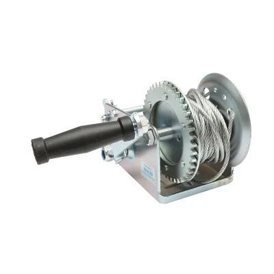 Verricello manuale da 900 kg con cavo d'acciaio da 4,8 mm x 10 m - immagine 2
