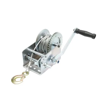 Verricello manuale da 900 kg con cavo d'acciaio da 4,8 mm x 10 m