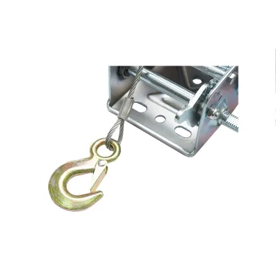 Verricello manuale da 900 kg con cavo d'acciaio da 4,8 mm x 10 m - immagine 4