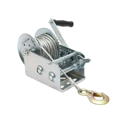 Verricello manuale da 900 kg con cavo d'acciaio da 4,8 mm x 10 m - immagine 3