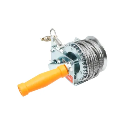 Verricello manuale Hoteche – 270 kg con tamburo e cavo da 4,5 mm / 8 m - immagine 2