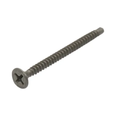 Vite autoforante per cartongesso 3,5x45mm in acciaio fosfatato, testa svasata 500 pz/scatola - immagine 3