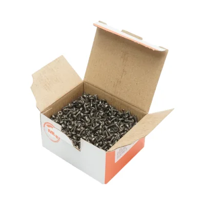 Vite autoforante per cartongesso 3,5x9,5mm in acciaio fosfatato, testa semitonda 1000 pz/scatola - immagine 4