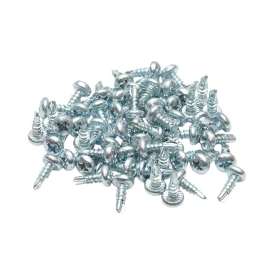 Vite autoforante per cartongesso 3,5x9,5mm in acciaio zincato, testa semitonda 1000 pz/scatola