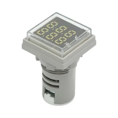 Voltmetro digitale e indicatore di frequenza LED bianco 0-99Hz/50-500V AC Ø 22mm Breckner Germany