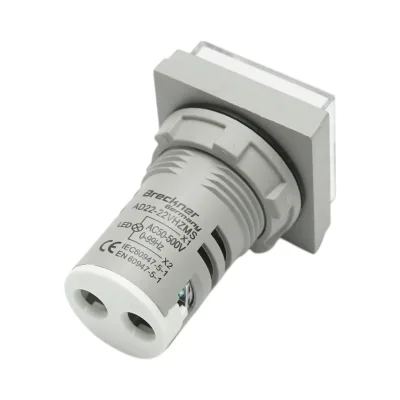 Voltmetro digitale e indicatore di frequenza LED bianco 0-99Hz/50-500V AC Ø 22mm Breckner Germany - immagine 3