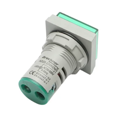 Voltmetro digitale e indicatore di frequenza LED verde 0-99Hz/50-500V AC Ø 22mm Breckner Germany - immagine 3