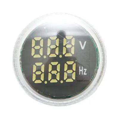 Voltmetro e indicatore di frequenza LED bianco 0-99Hz/50-500V AC Breckner Germany - immagine 2