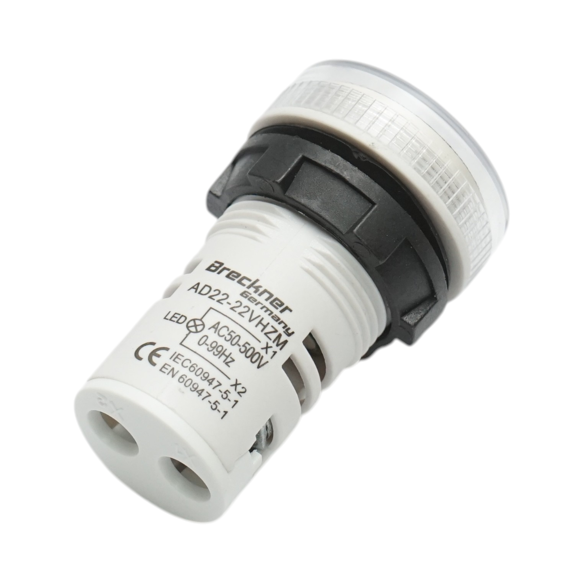 Voltmetro e indicatore di frequenza LED bianco 0-99Hz/50-500V AC Breckner Germany - immagine 3