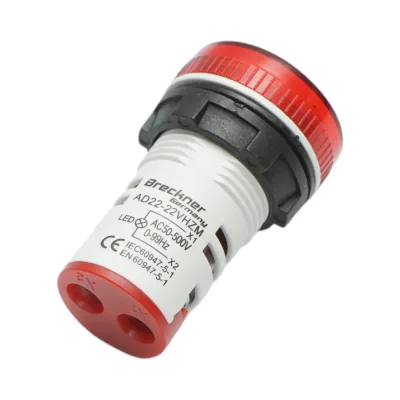Voltmetro e indicatore di frequenza LED rosso 0-99Hz/50-500V AC Breckner Germany - immagine 3