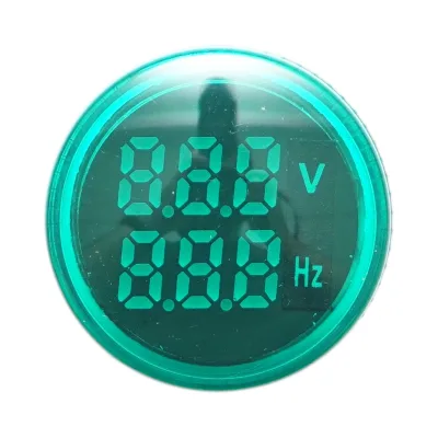 Voltmetro e indicatore di frequenza LED verde 0-99Hz/50-500V AC Breckner Germany - immagine 2