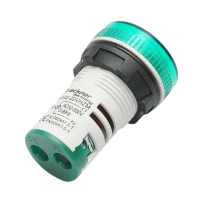 Voltmetro e indicatore di frequenza LED verde 0-99Hz/50-500V AC Breckner Germany - immagine 3