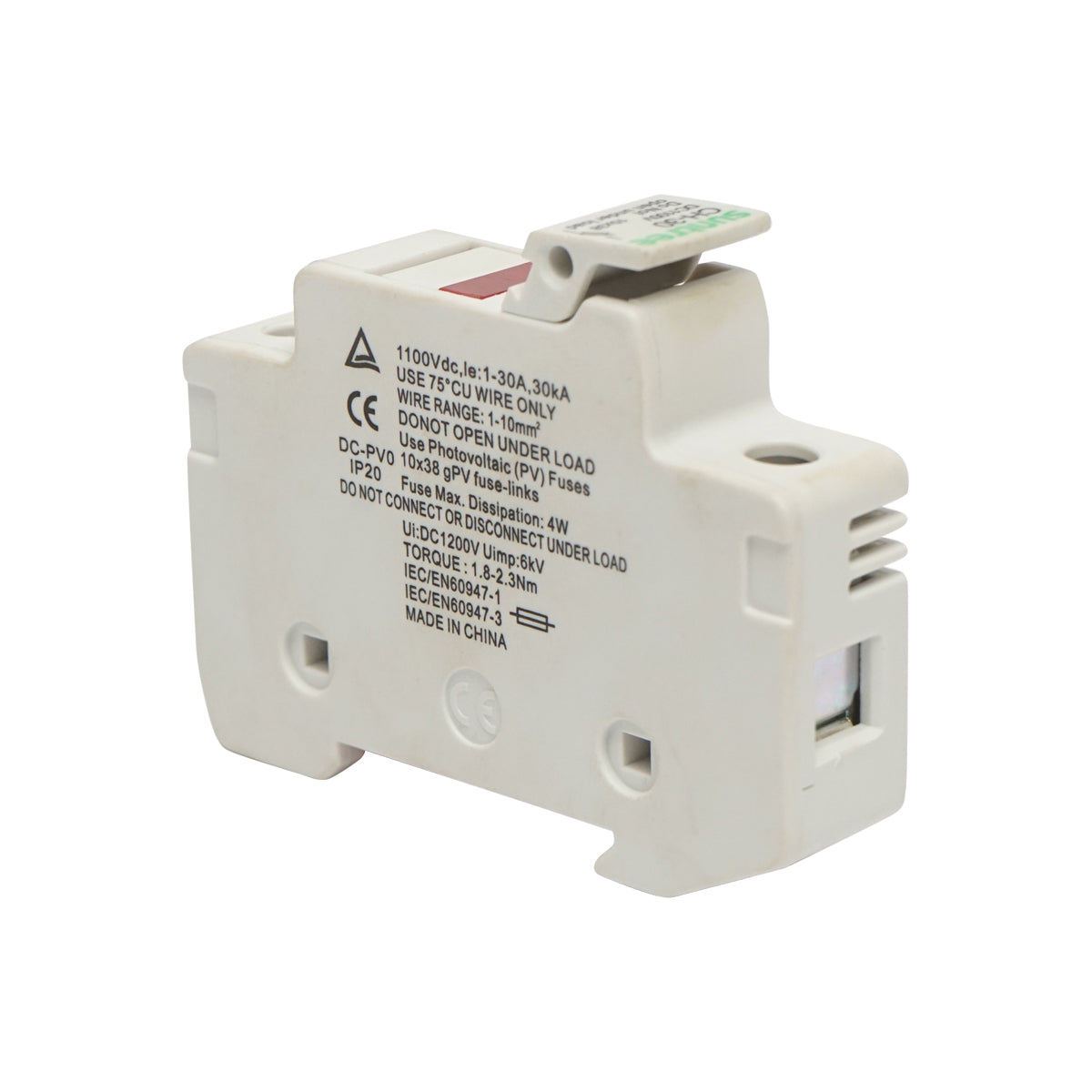 Zoccolo, separatore fusibile gPV per sistemi fotovoltaici 1P, 1100V Suntree - immagine 5